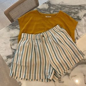 Madewell Linen Short Outfit